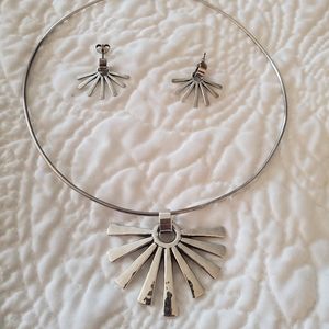 James Avery Sunburst earrings and pendant.